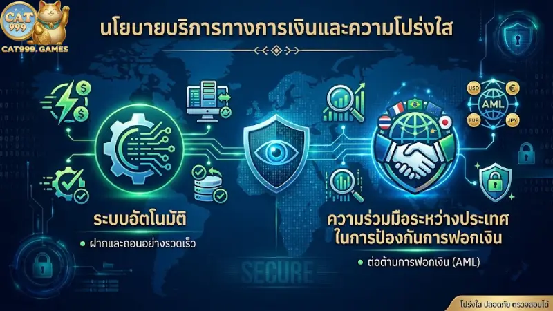 นโยบายการบริการทางการเงินและความโปร่งใสในการฝาก-ถอน